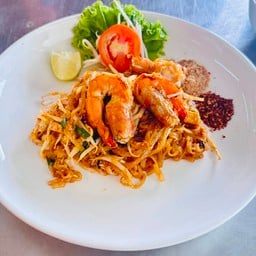 ผัดไทยกุ้งสด