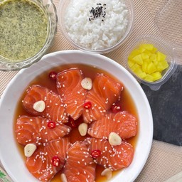 Set แซลมอนดองซีอิ๊วเกาหลี