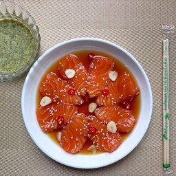 แซลมอนดองซีอิ๊วเกาหลี