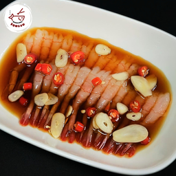 กุ้งหวานเอบิดองซีอิ๊วเกาหลี พร้อมน้ำจิ้มซีฟู๊ดมะนาวสด