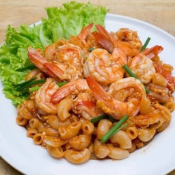 ผัดมักกะโรนีรวมมิตร