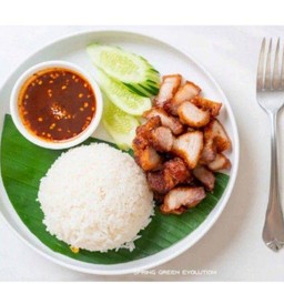 ข้าวหมูทอดน้ำปลา