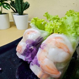 สลัดโรล กุ้ง
