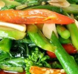 ผัดคะน้าน้ำมันหอย