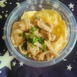 ข้าวไก่เทอริยากิ+ไข่ข้น