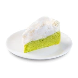 (L) Young coconut pandan cake
