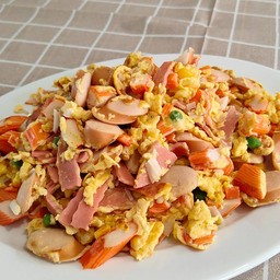 ข้าวไข่ขยี้ 2 ฟอง