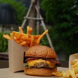 เบอร์เกอร์+ของทอด