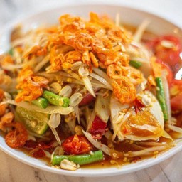 ตำไทย+ไข่เค็ม