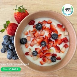 Strawberry +Blueberry Homemade Yogurt