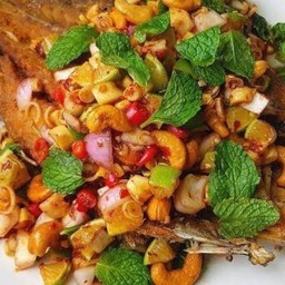 ปลากะพงลุยสวน