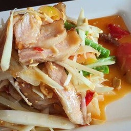 ตำคอหมูย่าง