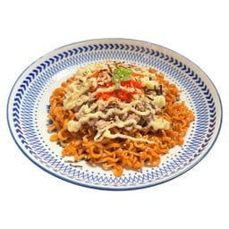 มาม่าเผ็ดทูน่ามายองเนสไข่กุ้ง Buldak Ramyeon with Tuna Mayonnaise