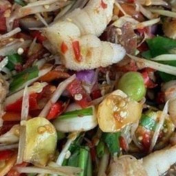 ตำปลาร้าเล็บมือนาง