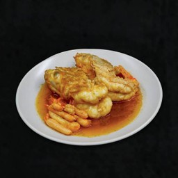 กุ้งแม่น้ำทอดซีอิ๊ว