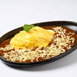 ข้าวคาเรออมไรซ์ชีส Cheese curry omelet rice