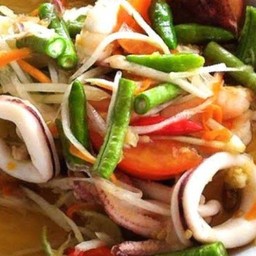 ตำปลาร้าปลาหมึก