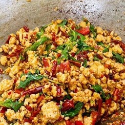 กะเพาะไก่สับ (กับข้าว)