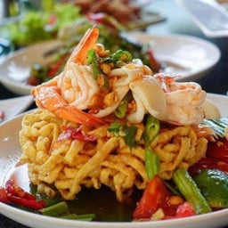 ตำเส้นกรอบ