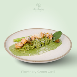 สปาเก็ตตี้แซลมอนซอสเพสโต้