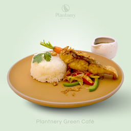 สเต๊กปลากะพงซอสมะขาม 𝘐