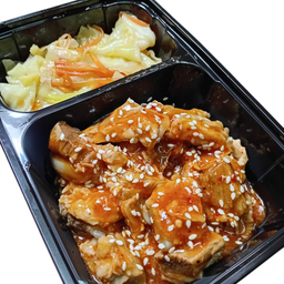 ซี่โครงอ่อนซอส BBQ (กับข้าว)