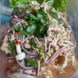 ลาบวุ้นเส้นไก่สับ