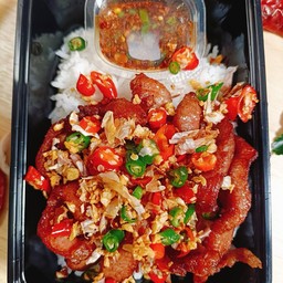 ข้าวไก่ทอดน้ำปลา
