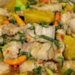 แกงฟักทองใส่หมูสามชั้น