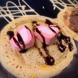 มาชเมลโล่ราดช็อกโกแลต