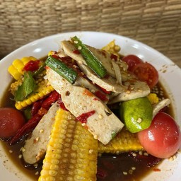 ตำข้าวโพดหมูยอ