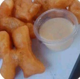 ปลาท่องโก๋+นมข้น