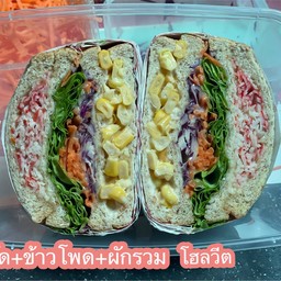 ปูอัด+ข้าวโพด+ผักรวม