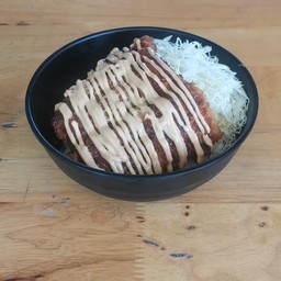 ข้าวปลาทอดซอสมาโย