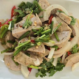 ยำหมูยอ(กับข้าว)