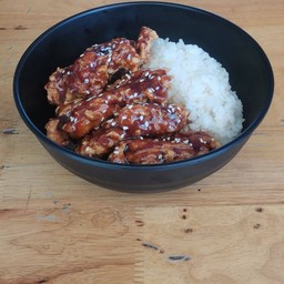 ข้าวไก่ทอดสไปซี่คูณสอง