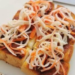 ปังปิ้งเนยพริกเผาปูอัดเบนโตะ