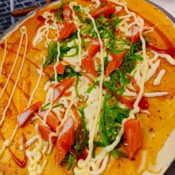 พิซซ่าชีสสาหร่ายปูอัด