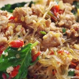 กระเพาะวุ้นเส้นหมุสับ