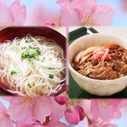 Somen-Hot-200g+Gyudon-200g บะหมี่โซเมนร้อน 200g+ ข้าวหน้าเนื้อ 200g