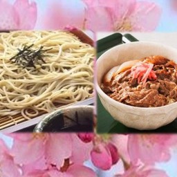 Soba-Cool-300g+Gyudon-200g บะหมี่โซบะเย็น 300g + ข้าวหน้าเนื้อ 200g
