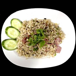 ข้าวผัดพริกขี้หนูกับหมูแฮม | Fried Rice w/Ham & Thai Chili