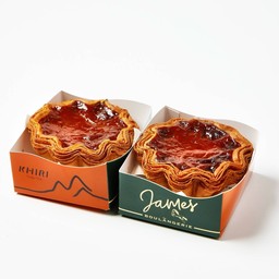 [2ชิ้น] Premium Thai Tea Croissant Egg Tart