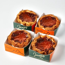 [4ชิ้น] Premium Thai Tea Croissant Egg Tart