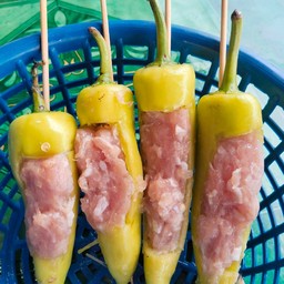 พริกหยวกสอดไส้หมูเด้ง