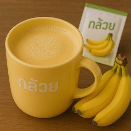 นมสดกล้วยร้อน