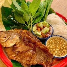 เมี่ยงปลาทับทิมทอด