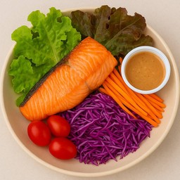 สลัดแซลมอนย่าง