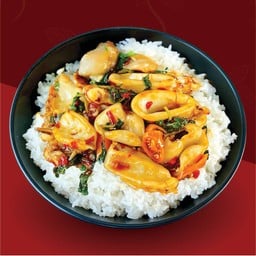 ข้าวกะเพราหมึก