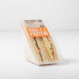 แซนวิชสเปลท์โปรตีนสูง #1 (ไส้ทูน่าและโฮลเกรนสลัดไข่)